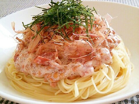 梅と納豆の冷製パスタ レシピ 作り方 By あ ち0024 楽天レシピ 梅と納豆の冷製パスタ レシピ 作り方 By あ ち0024 楽天レシピ